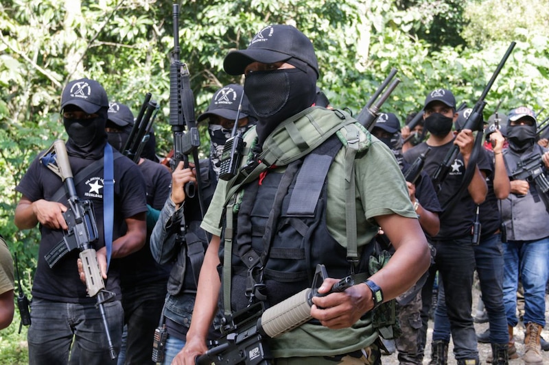 Guerrilleros armados en Colombia