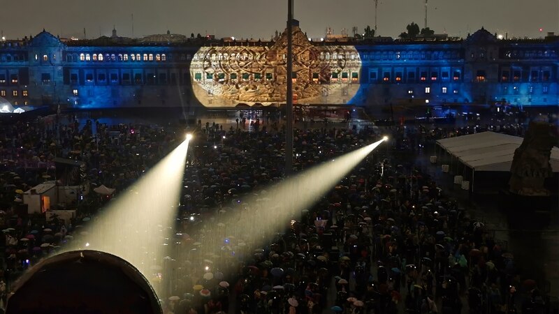 Mapping en el Zócalo de Maizz Visual