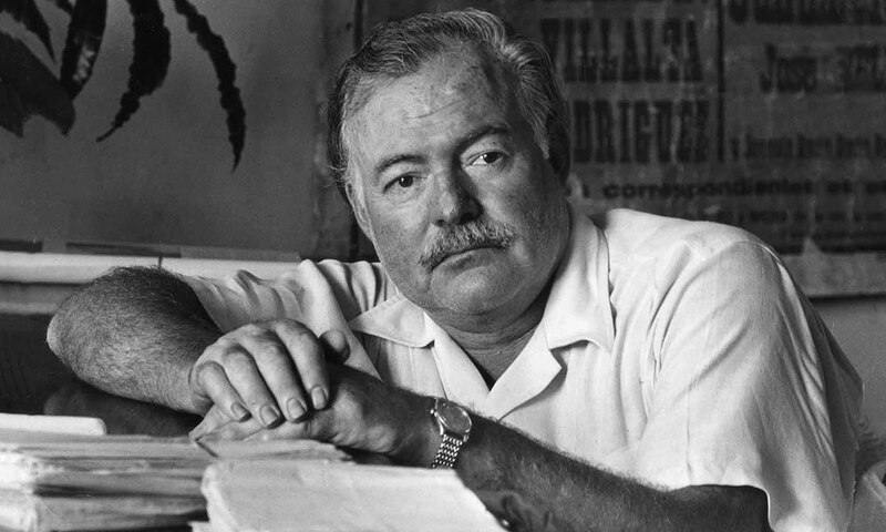 Ernest Hemingway, el escritor estadounidense ganador del Premio Nobel de Literatura.