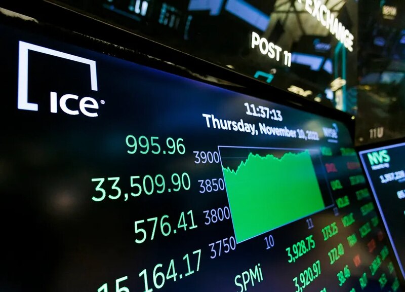 El mercado de valores de Nueva York.