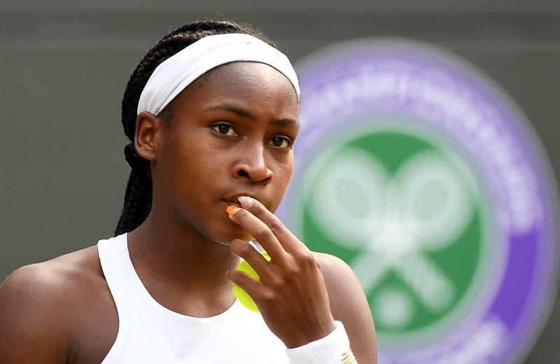 La tenista Cori Gauff en Wimbledon