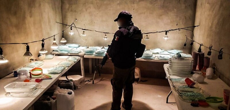 Decomisan metanfetamina en laboratorio clandestino