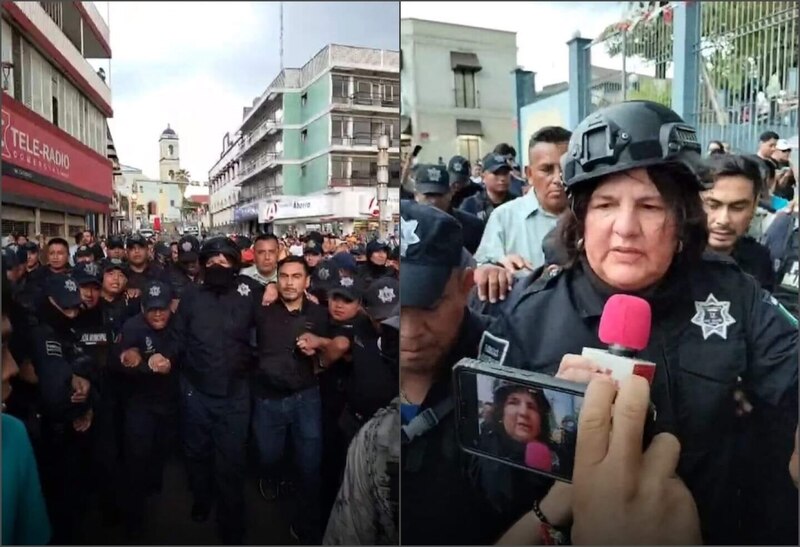 La policía arresta a manifestantes en una protesta antigubernamental en Honduras