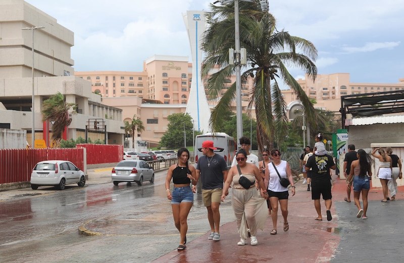 Lluvia en Cancún