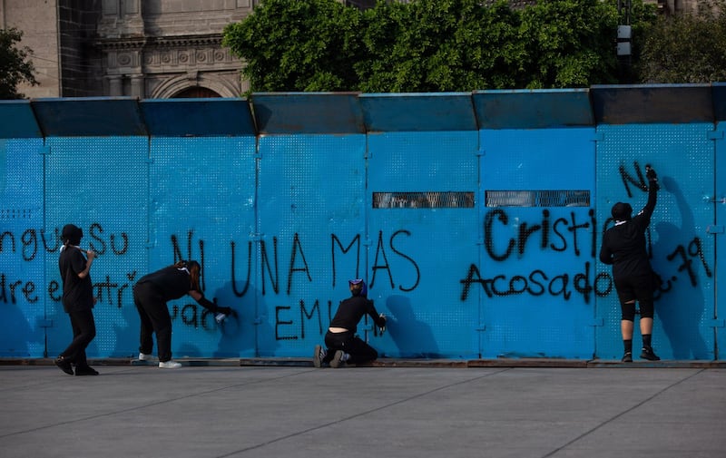 Marcha 25N en CDMX bloque negro