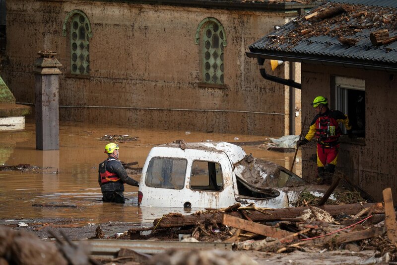 Rescate tras inundaciones