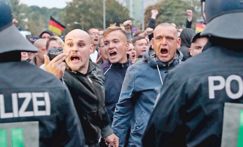 Manifestación neonazi en Alemania