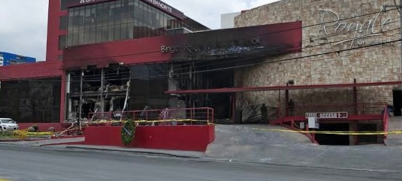 Incendio en el Bingo Roma de la Ciudad de México