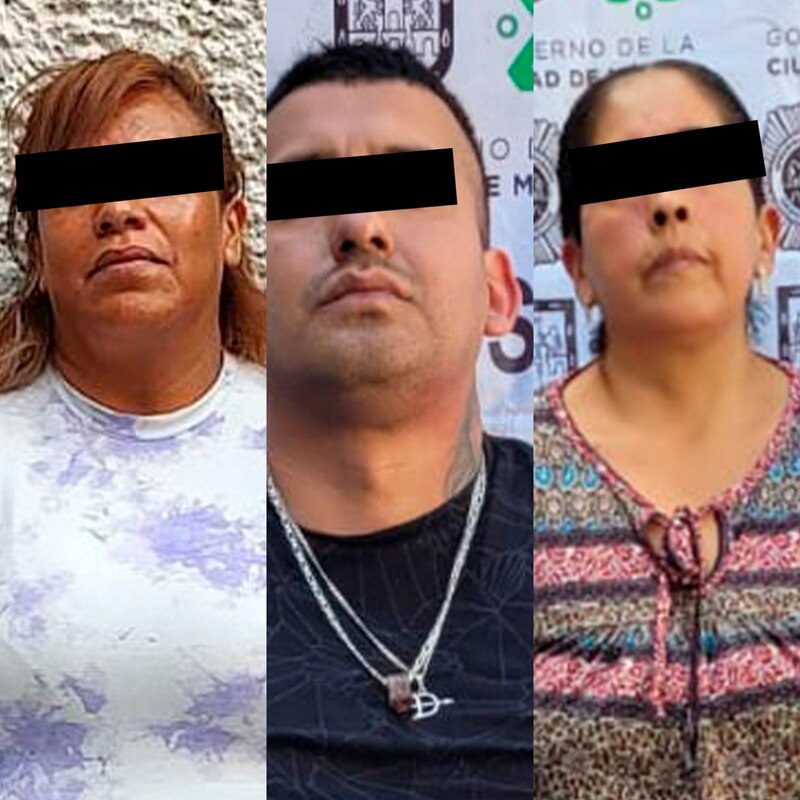 Detienen a tres presuntos integrantes de una banda delictiva en la Ciudad de México