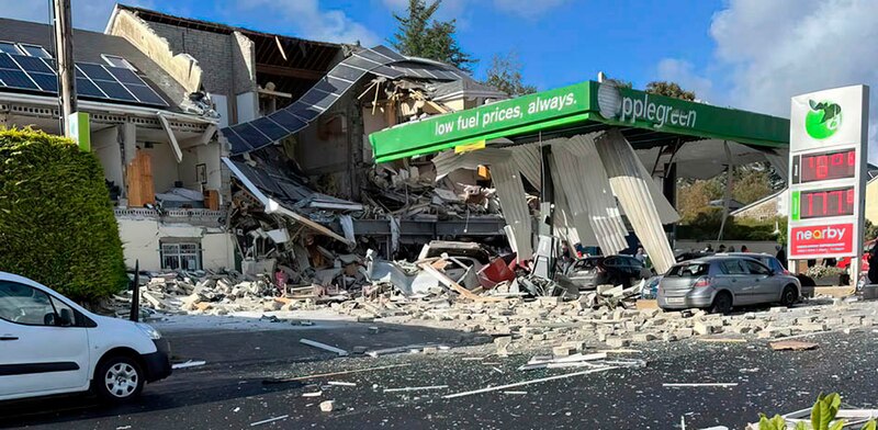 Explosión en una gasolinera