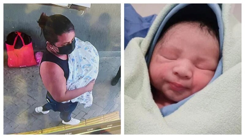 Madre primeriza sostiene a su bebé recién nacido en brazos