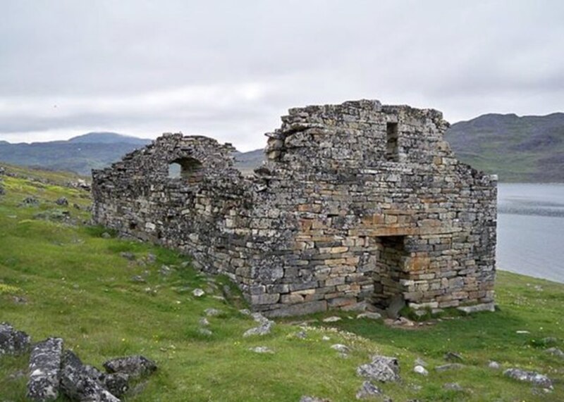 Ruinas de una iglesia en Groenlandia