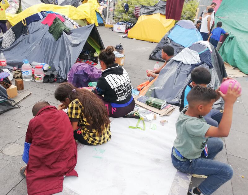Niños migrantes en Tijuana