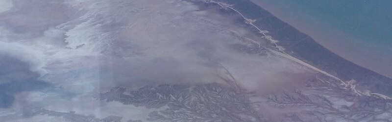 Imagen satelital del delta del río Ebro