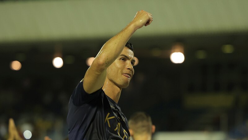 Cristiano Ronaldo celebra la victoria del Real Madrid