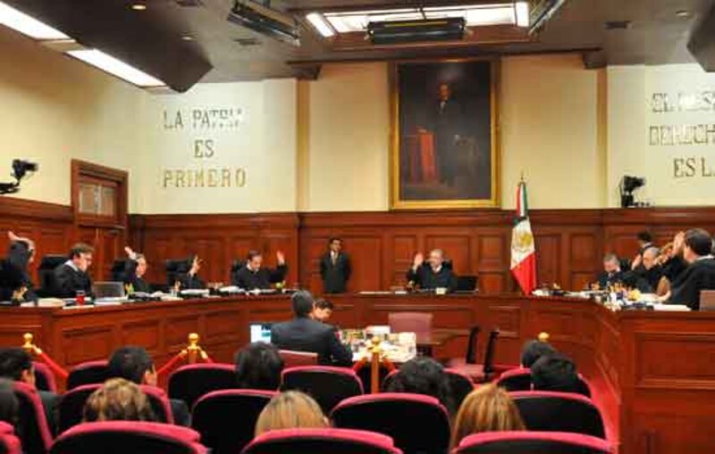 Sesión de la Suprema Corte de Justicia de la Nación
