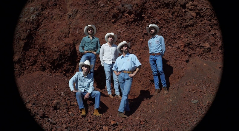 Vaqueros en el desierto