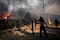 Desalojan en Grecia más de 5 mil personas por causa de fuerte incendio forestal