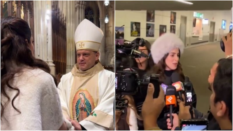 Fátima Bosch en Nueva York
Reina del Miss Universo
Luego de dar sus declaraciones sobre su polémico triunfo en el certamen, tuvo un momento especial en la catedral de San Patricio