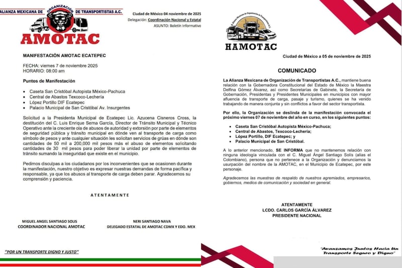 Megabloqueo en Ecatepec este viernes 7 de noviembre