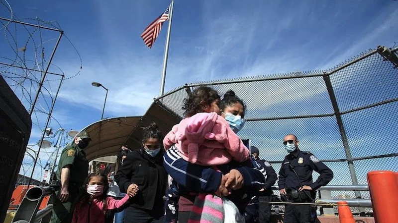 Migrantes en la frontera de Estados Unidos