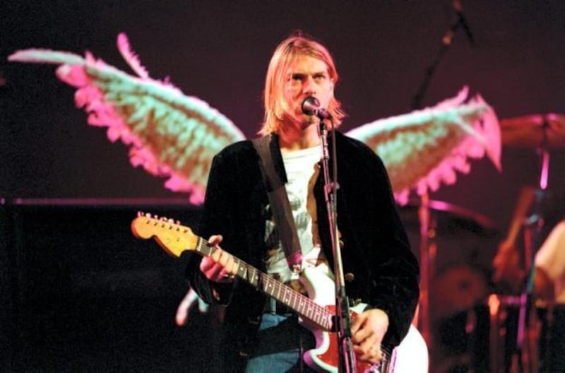 Nirvana durante su actuación en los MTV Music  Awards