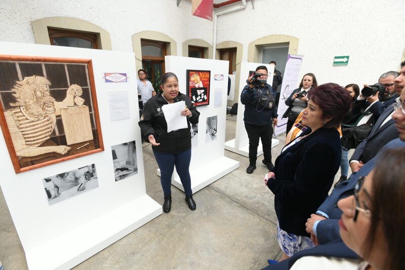 Presentación de la exposición "Diálogos con la historia" en el Museo de la Ciudad de México