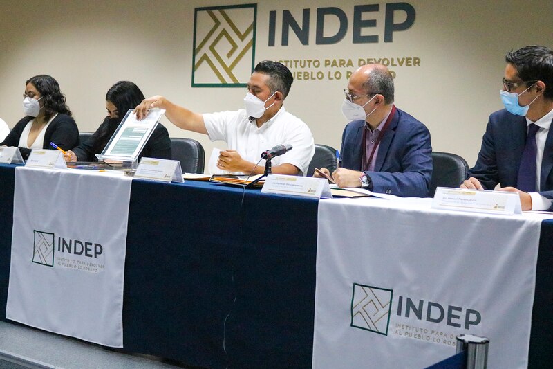 Firma de convenio entre el INDEP y la Secretaría de la Función Pública