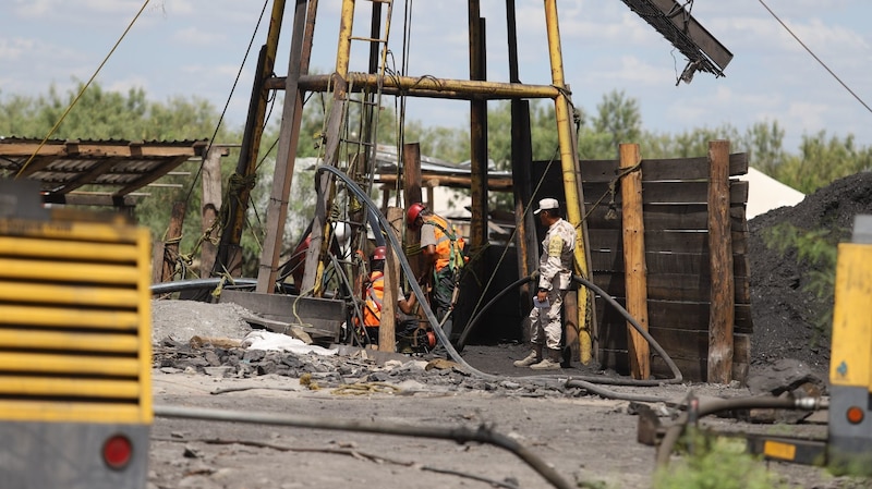 Rescate de mineros atrapados en una mina de carbón