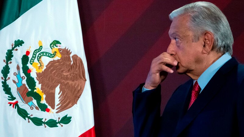 El presidente mexicano, Andrés Manuel López Obrador, durante una conferencia de prensa.