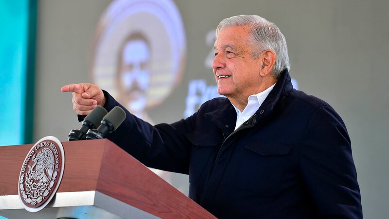 El presidente Andrés Manuel López Obrador durante una conferencia de prensa