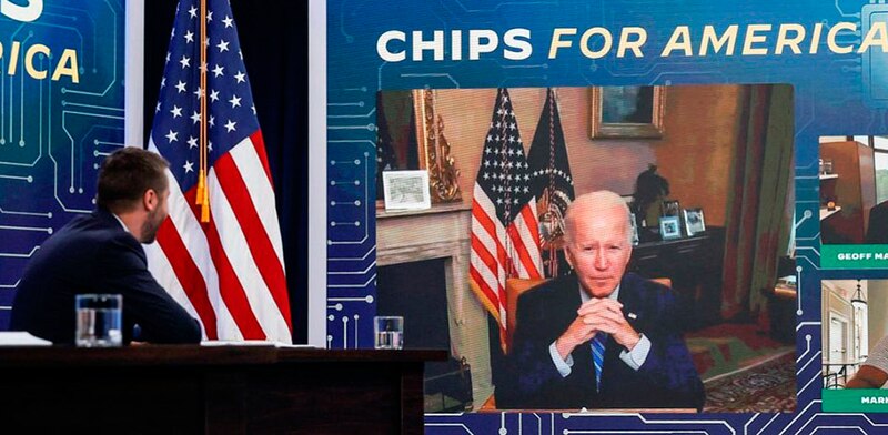 El presidente Biden anuncia la Ley de CHIPS y Ciencia