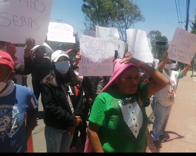 Protesta contra la construcción de gaseras en Xalapa