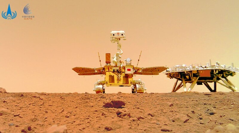 El rover Zhurong de China aterriza en Marte