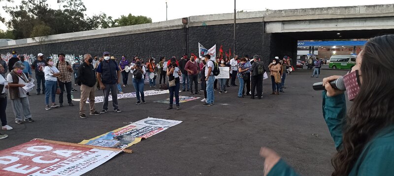 Protesta contra el gobierno en México