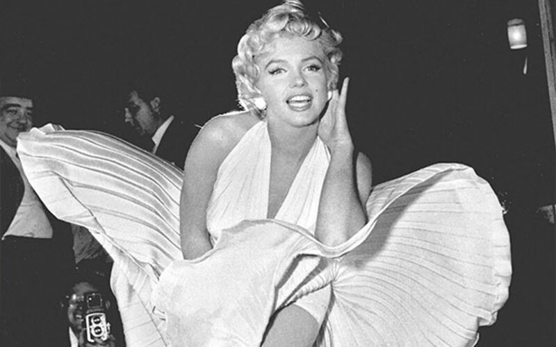Marilyn Monroe en la alfombra roja