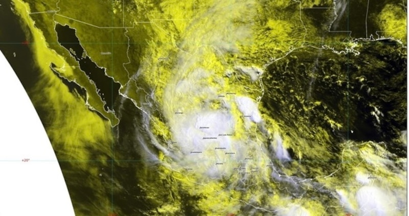 Imagen satelital del huracán "Katrina"