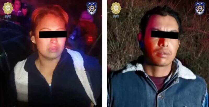 Detienen a pareja por robo de vehículo