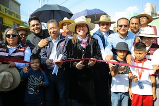 Azucena Cisneros transforma Jardines de Santa Clara e inaugura repavimentaciones