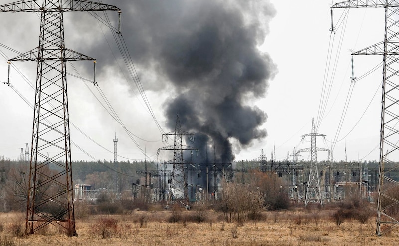 Incendio en una subestación eléctrica