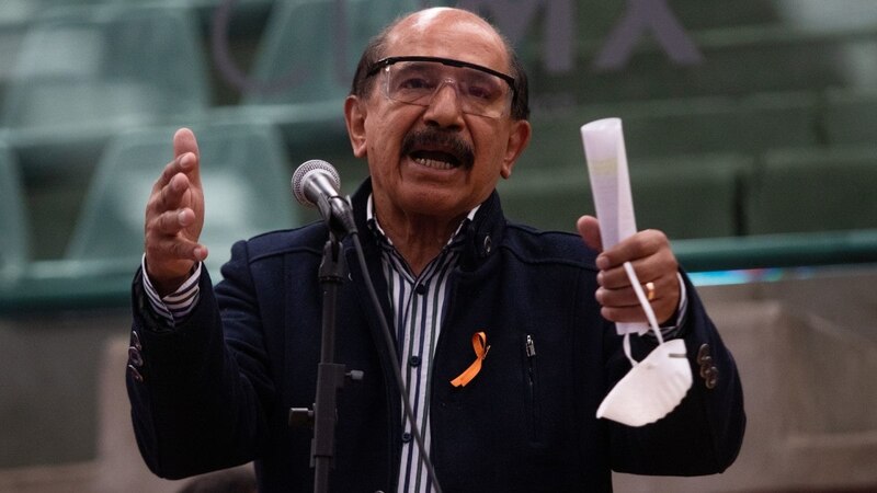 El diputado mexicano Porfirio Muñoz Ledo durante una sesión en el Congreso.