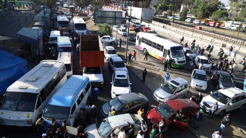 Tráfico vehicular en la Ciudad de México