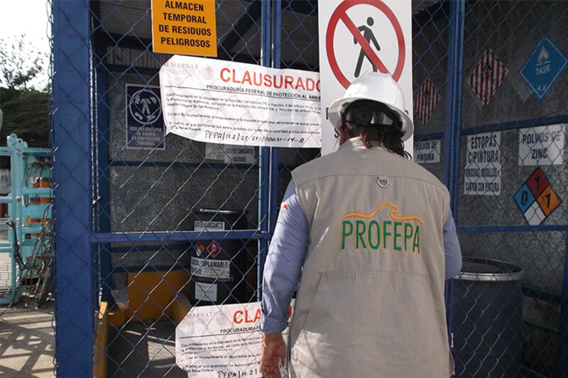 Clausura Profepa almacén de residuos peligrosos