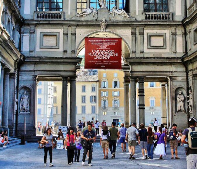 La Galería de los Uffizi en Florencia