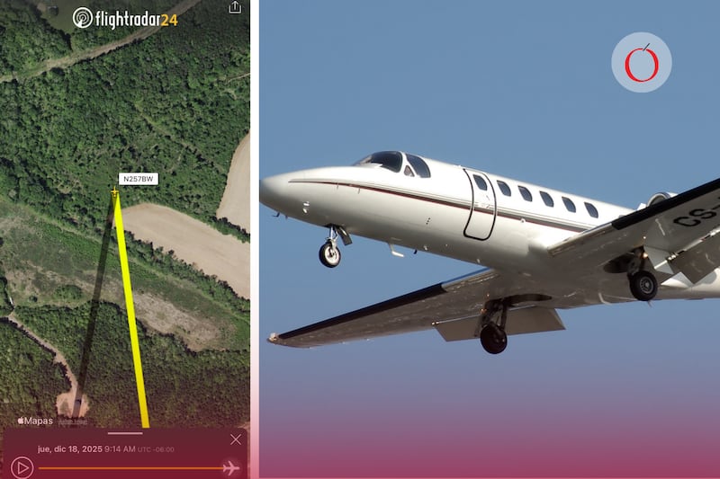 De acuerdo con información de autoridades aeronáuticas, la aeronave siniestrada era un Cessna Citation II (C550)