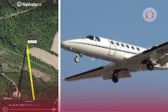 Así se ve vía satelital la caída de la avioneta de expiloto de NASCAR; era la misma marca de la que se desplomó en Toluca