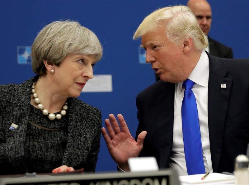 Trump y May discuten sobre el Brexit
