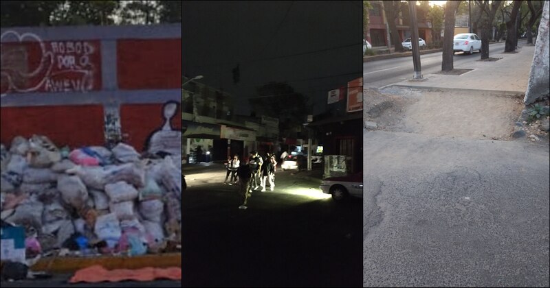 La basura se acumula en las calles de la Ciudad de México