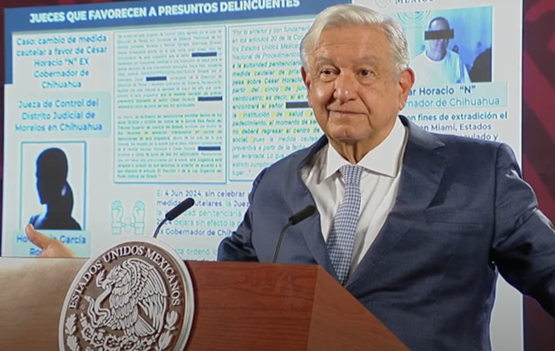 Title:
El presidente mexicano Andrés Manuel López Obrador habla sobre el caso de César Horacio Duarte Jáquez, exgobernador de Chihuahua, quien fue extraditado a México desde Estados Unidos.