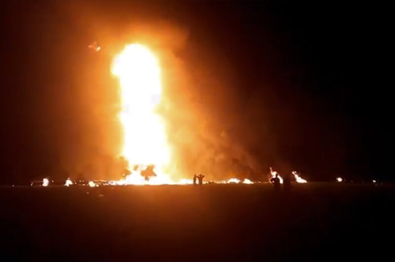Incendio en una gasolinera